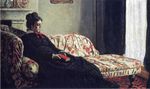 Клод Моне Размышление. Мадам Моне на диване. 1871г
